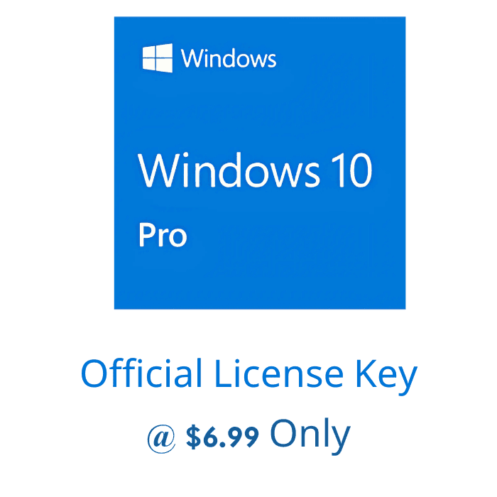 Purchase a genuine Windows 10 Pro license key for only $6.99 and enhance your system with the power and efficiency of this top-tier operating system. Take advantage of this incredible deal!